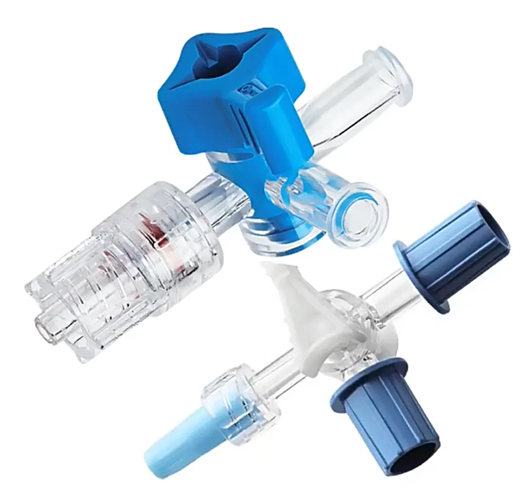 Medical Equipment Disposable Items Three-way Luer Valve Plastic Flow Control Luer