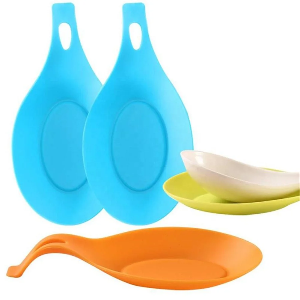 High Quality Silicone Spoon Rest Durable Silicone Rubber Spoon Mat Spoon Holder