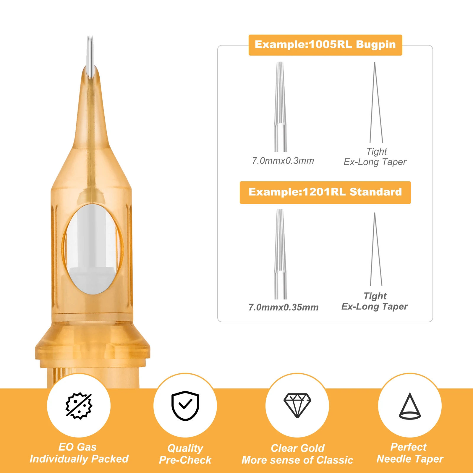 manufacturer direct sales  makeup gold disposable  Tattoo  Cartridge needle