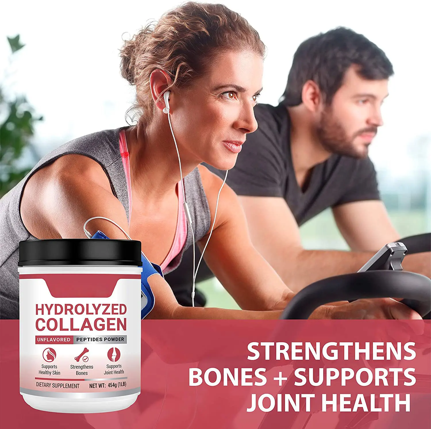Enhanced whey Protein Powder Dietary Supplement Muscle Growth Fitness Gain 5 pounds whey protein powder