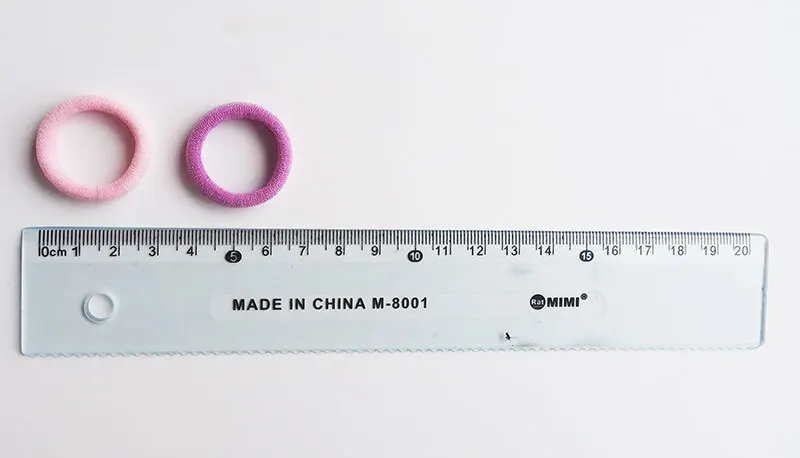 wholesale fashion nylon hair ties 50 pcs per set 3 cm towel high elastic baby hair bands girls