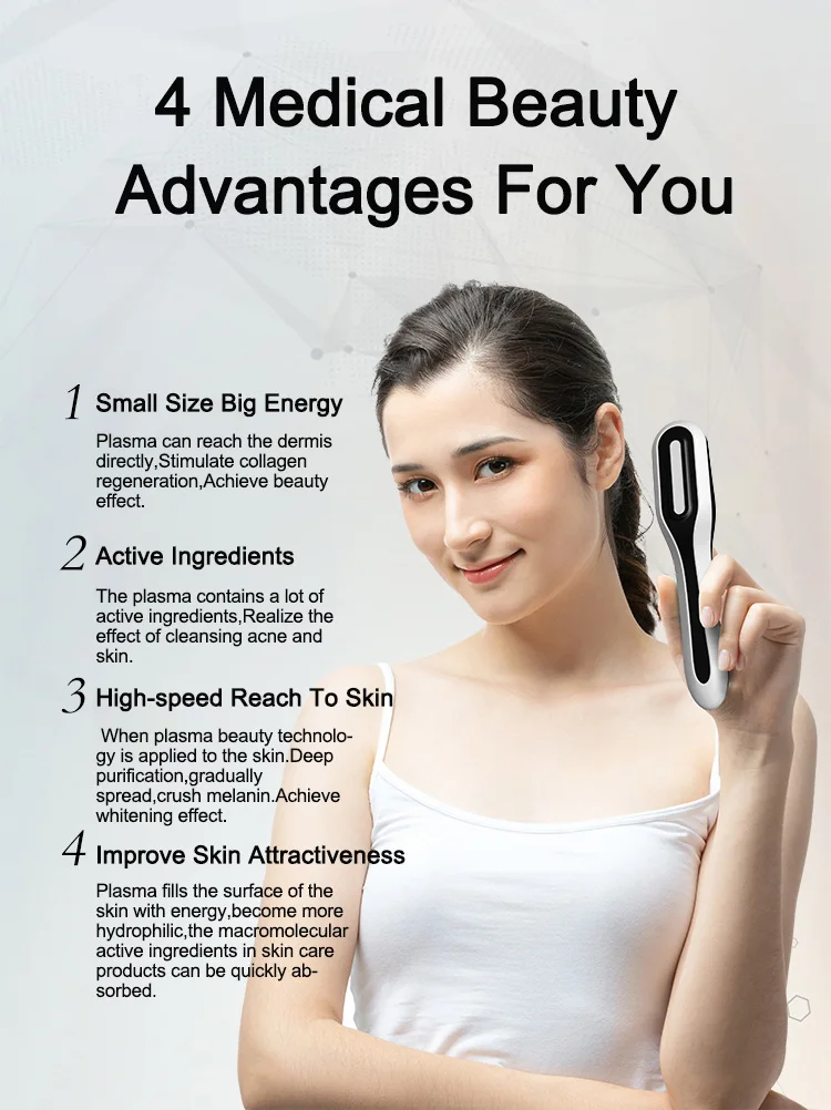 Wholesale Plasma Beauty Equipment Tightening Face Acne Treatment Rejuvenation Plasma Treatment Device