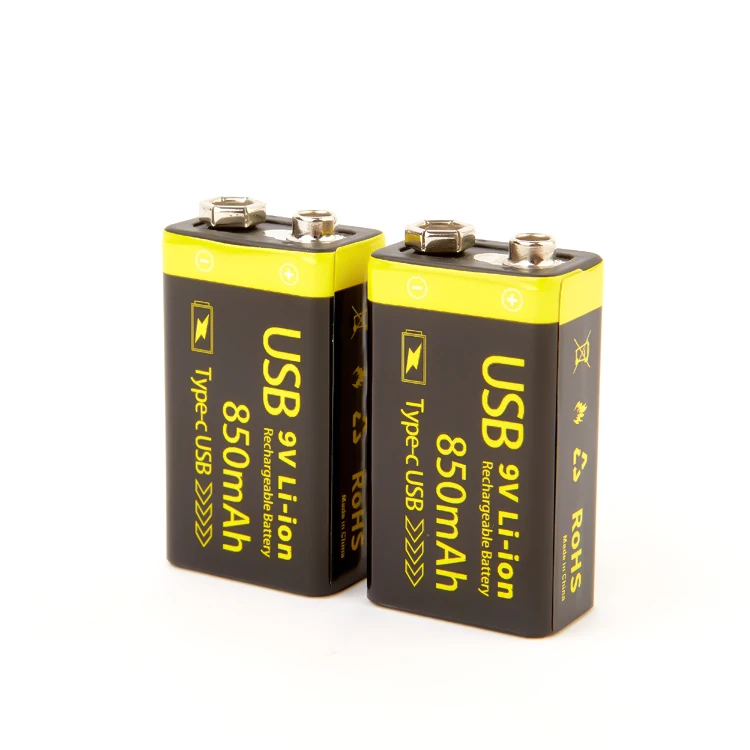 Competitive Price ChinaManufacture Fast Charge Rechargeable Battery Usb 9v Lithium Battery