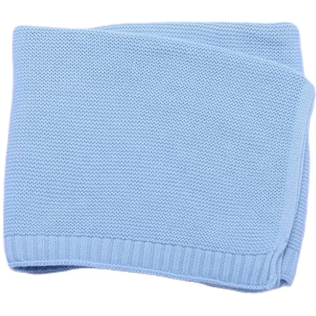Bojay Wholesale Price Super Soft 100% Cotton 80*100cm New Type Knitted Baby Blankets for Newborns