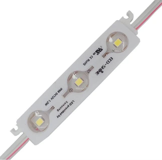 Hot sale Sanan  led chip 2835  3 leds cold white waterproof  printer logo plastic ultrasonic  backside light led module