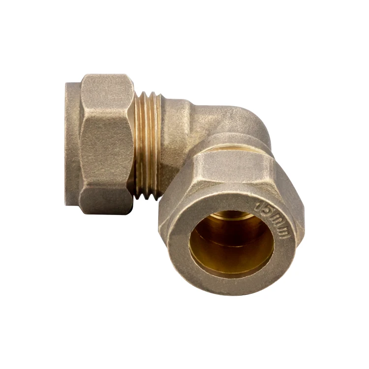Factory Customized Chrome Plated Brass 90 Degree Assembling  Red Copper Fittings