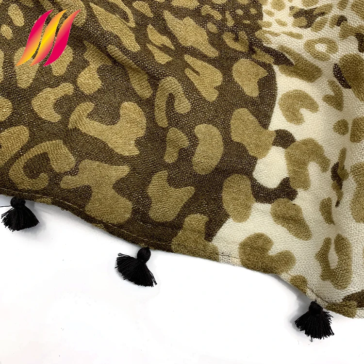 Winter Long Warm Scarf New Hand Made Print Acrylic Scarf