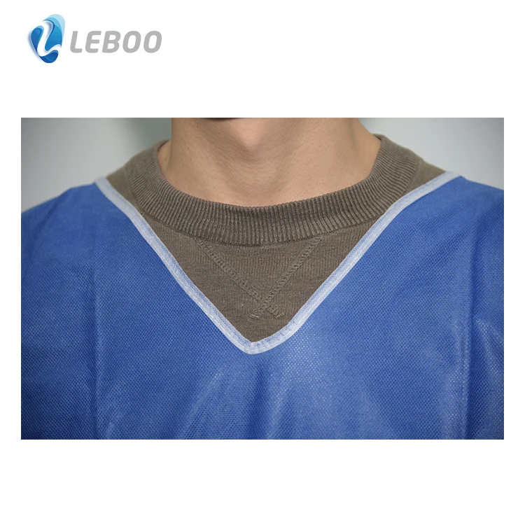 Leboo CE ISO одноразовая Униформа hosiptal, одноразовый медицинский костюм-скраб, больница для медсестры или врача