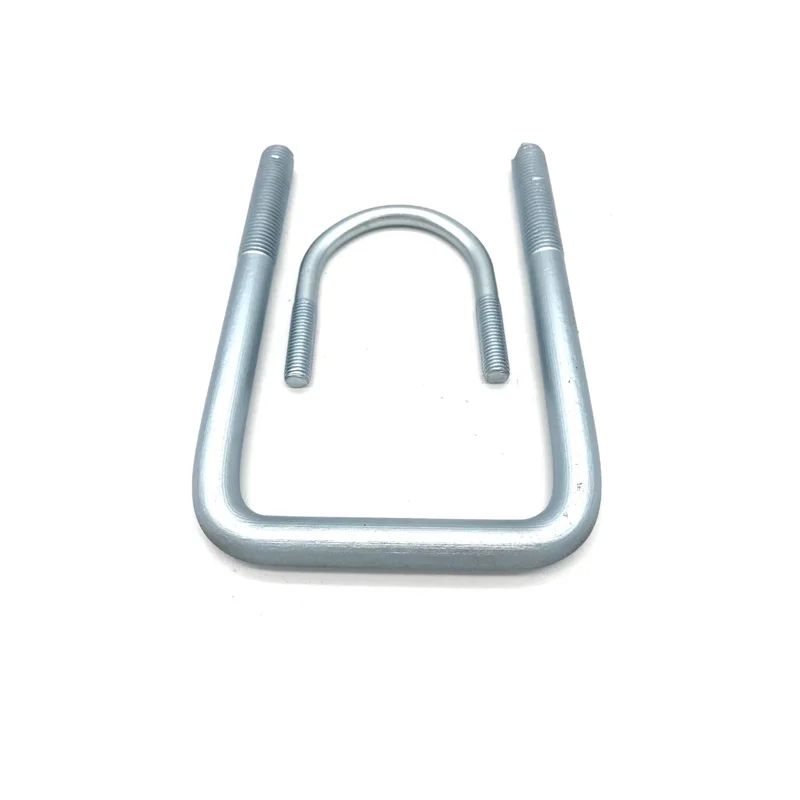 Round Bend U-BOLT Zinc Plated Steel Stainless Steel Square Clamp With Baffle New Pipe U-clamp