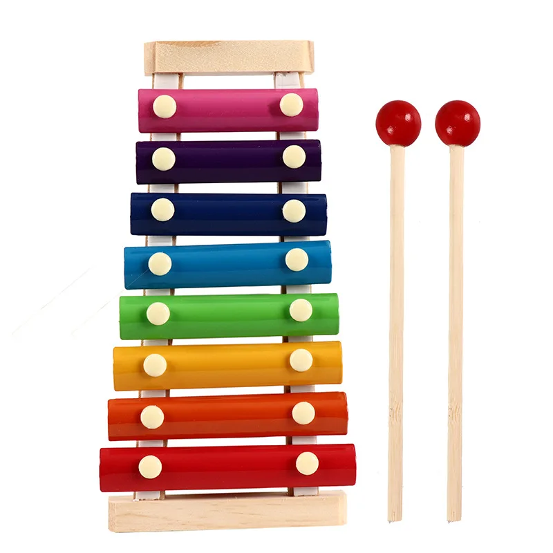 Baby Musical Toys Wooden Xylophone Instrument Jigsaw Animals For Children Early Wisdom montessori  educational toys for kids