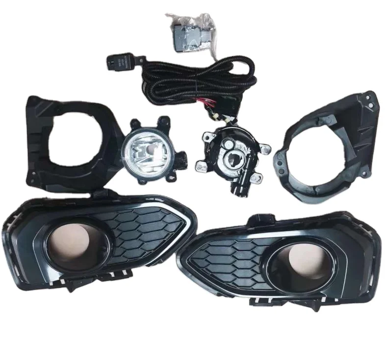 car body kit fog lamp full set with wiring for fit/jazz 2016 2017 2018 2019 2020