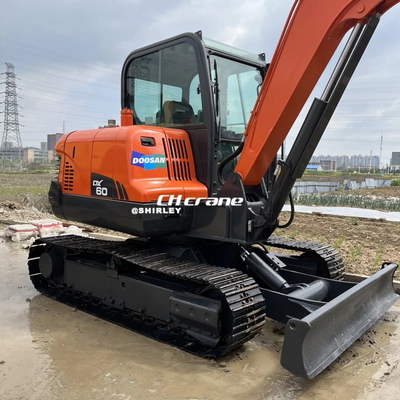 6-тонный землеройный экскаватор doosan dx60 60 dx55 dx75 dx130 dh55 гусеничный doosan60 с низким рабочим временем