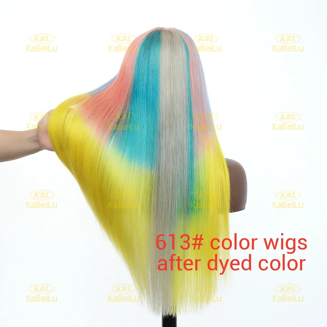 Virgin Raw Cuticle Aligned Blonde Lace Front Wigs Human Hair 613 Transparent Frontal Lace Wigs With Baby Hair For Black Women