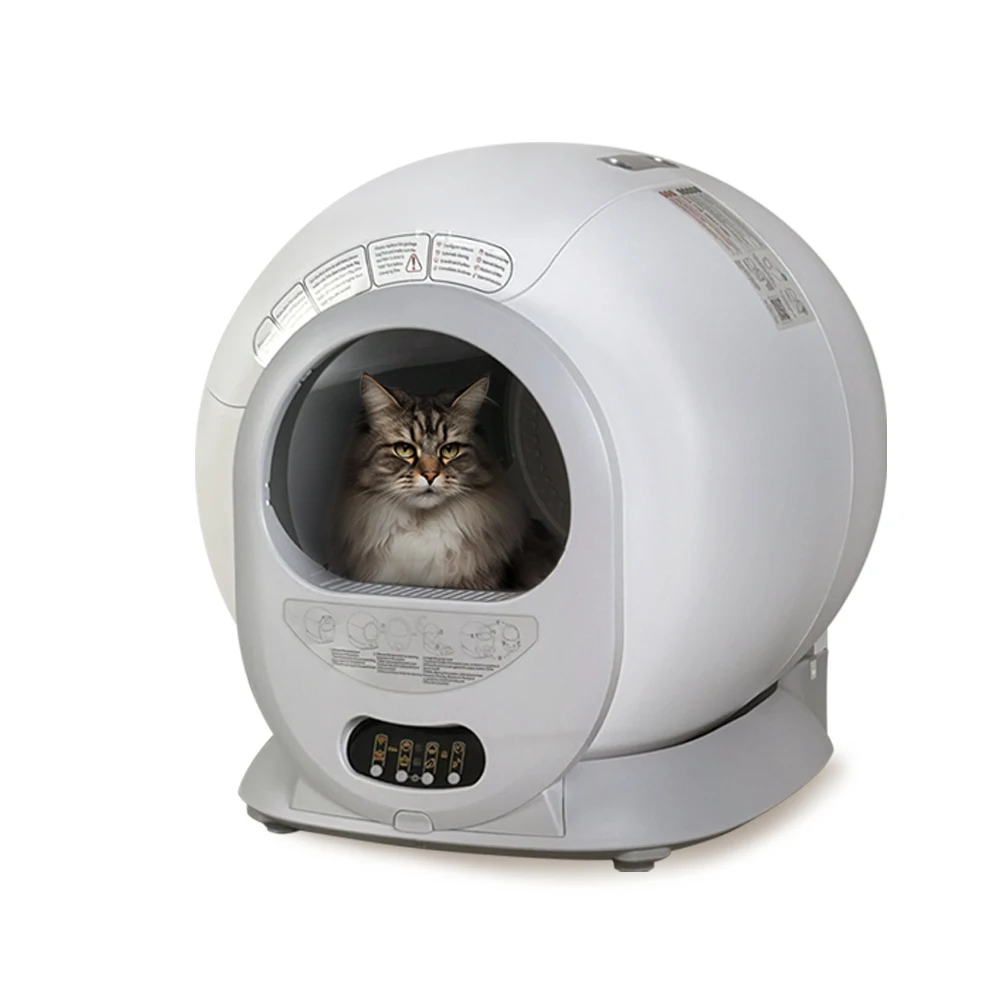 Factory Price Luxury Large Smart Cat Toilet Automatic Self-Cleaning Cat Litter Box with Flushable Feature for Home Use