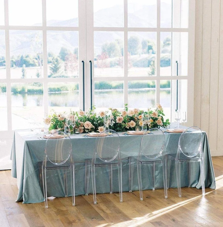 Custom Wedding Decoration Supplies Velvet Tablecloths Rectangle