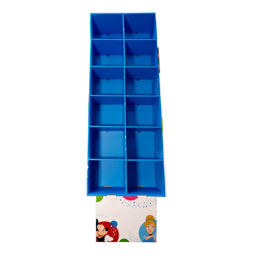 Custom Retail Promotion Printed Folding Cardboard Corrugated POP Product Displays Stand POS Toys Custom Display Rack Cardboard