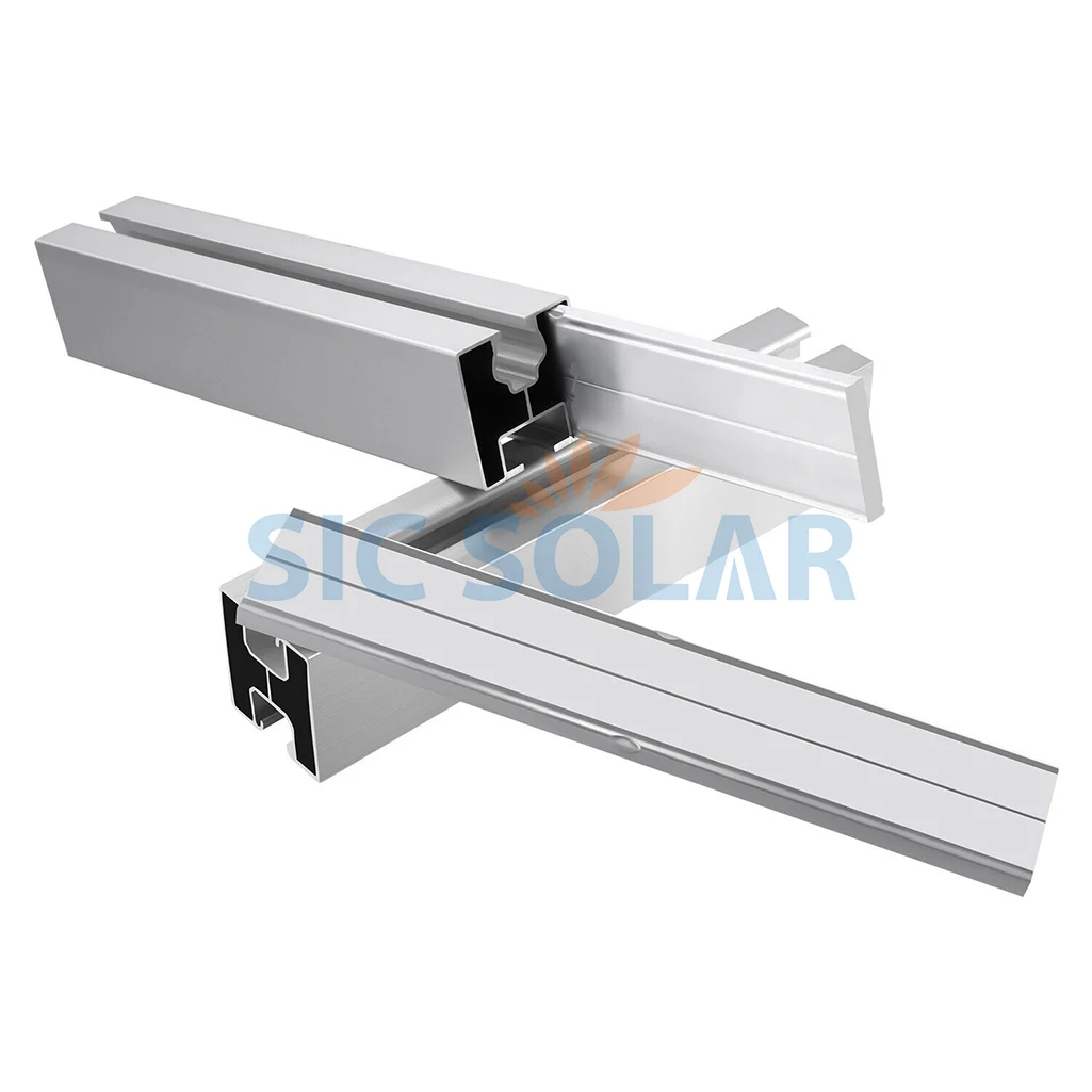 Solar Mounting Accessories Solar Roof Rail Solar Panel Rail Splicesolar panel connector