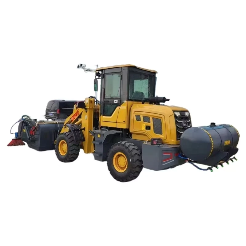 Loader Type Road Sweeper Powerful Cleaning Can Be Replaced with Different Attachments, One Machine Is Multi-purpose