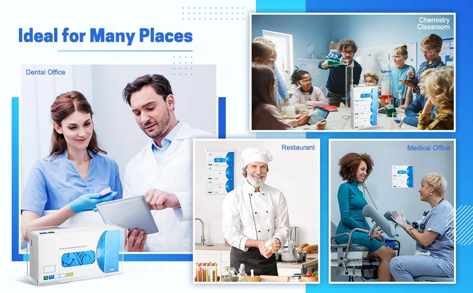 TSGG Hot Sales Wall Mount Floating Clear Single Acrylic Gloves Box Holder Mask Dispenser