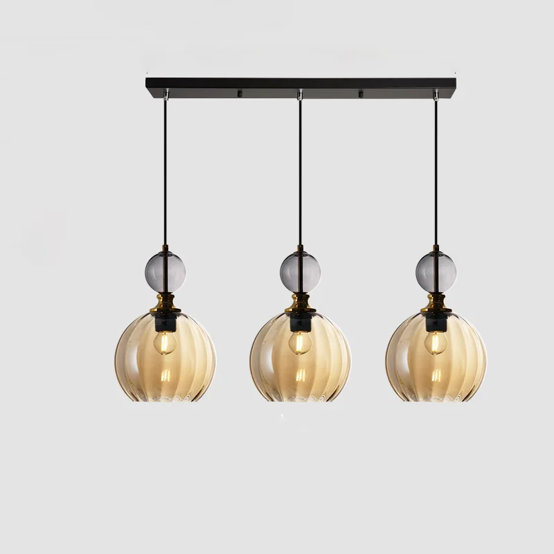 Nordic Kitchen Lights Ceiling Pendant Lamp Modern Coloured Glass Pendant Light Feather Chandelier For Bedroom Dining Room