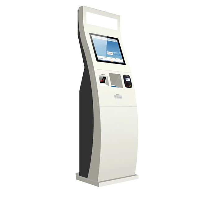 vending machine outdoor self service kiosk touch screen with barcode reader and CE