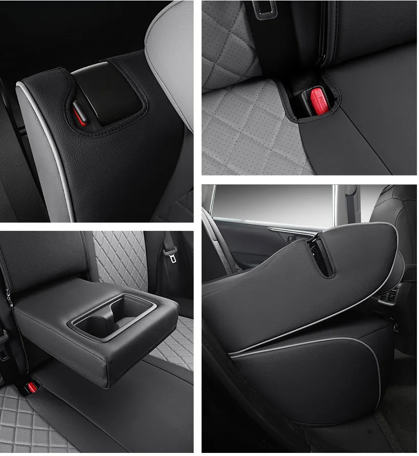 Sports Style  PU Leather Car Seat Covers Full Set Protector for Toyota Corolla 1994-2019