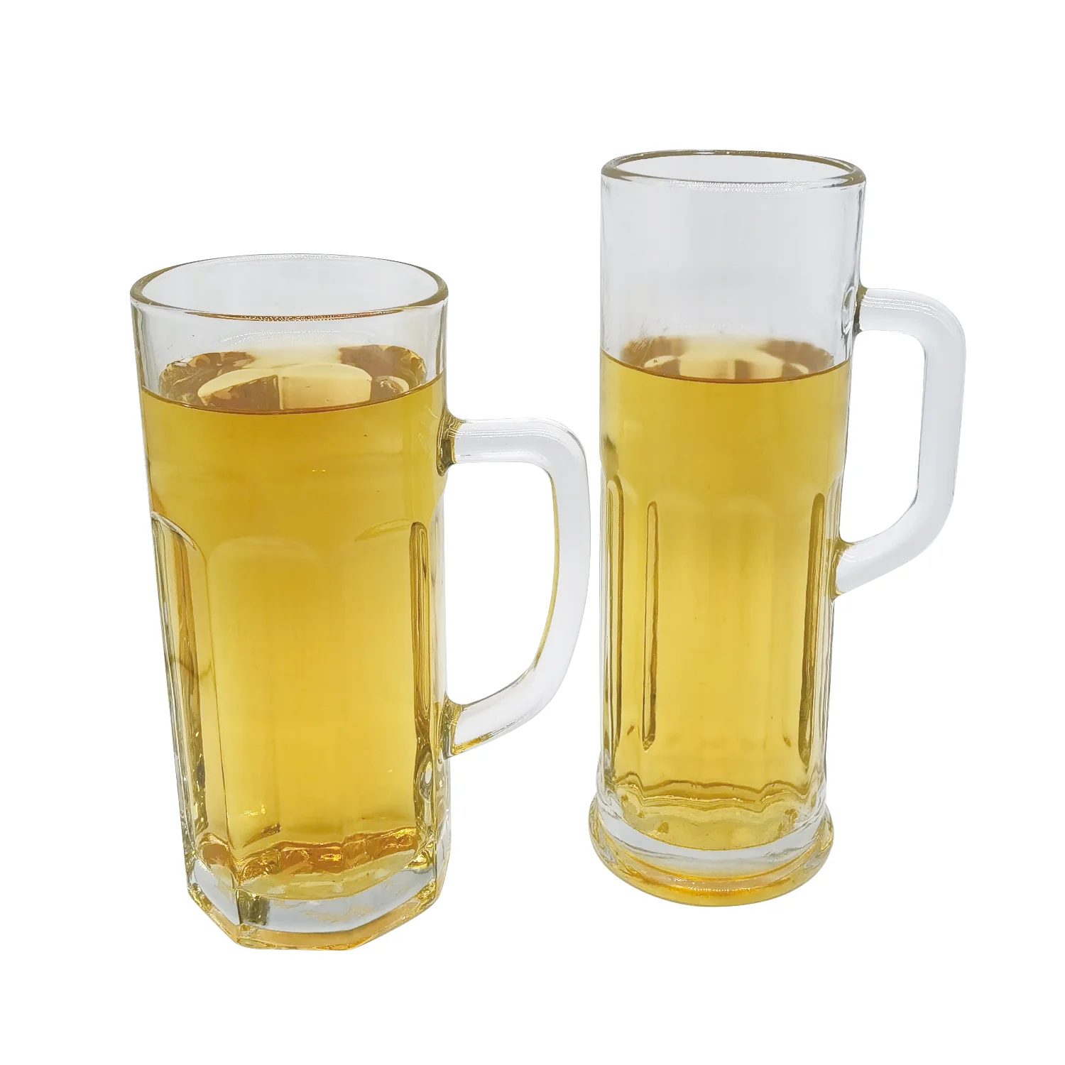 Pub Bar Restaurant Wholesale Heavy Base 600ml 20oz Classic Large Solid Glass Beer Mugs & Steins