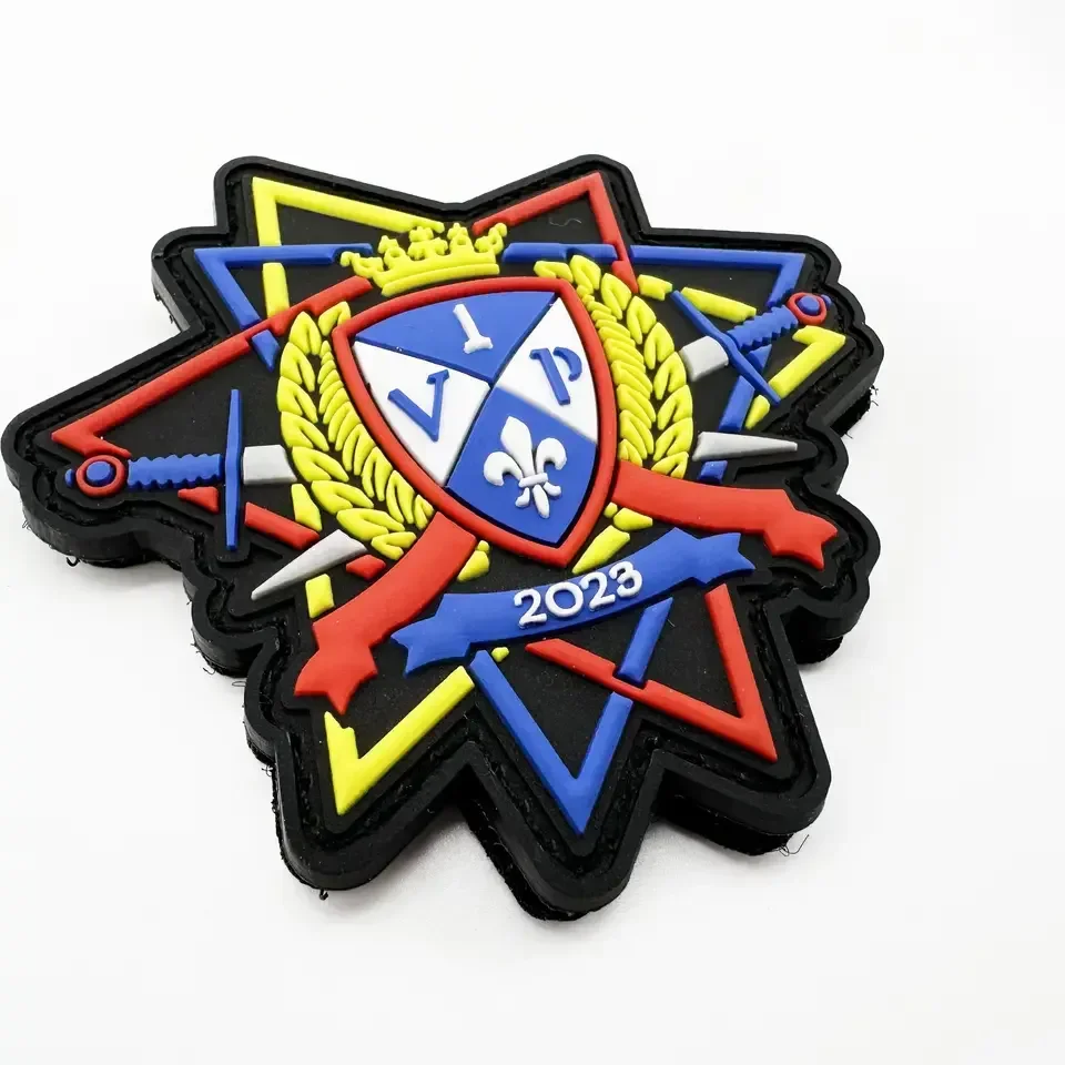 Factory price Garment Customized PVC Patches 3D Silicone Rubber Label Custom Patch Shape Customer Logo Colorful Patches