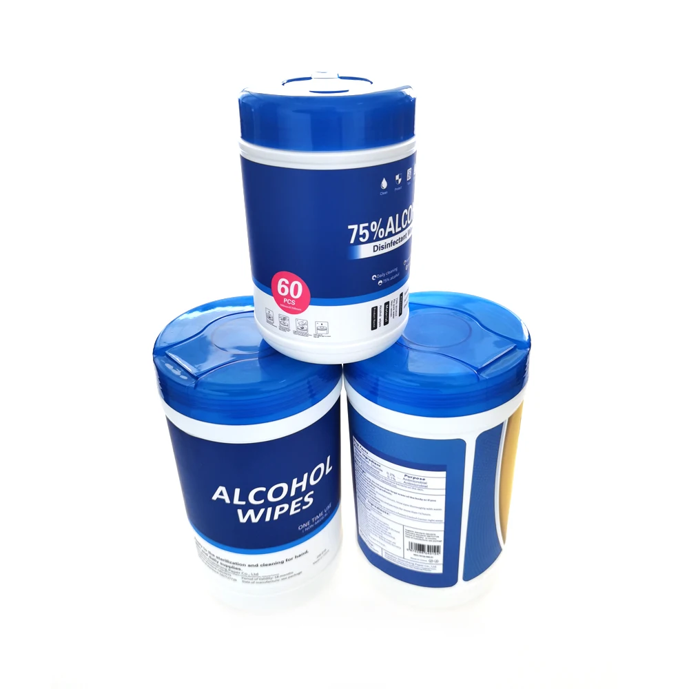 Factory Price Sanitizing and Antibacterial Hand Wipes 75% Ethyl Alcohol Wipes For Multi Surface Use