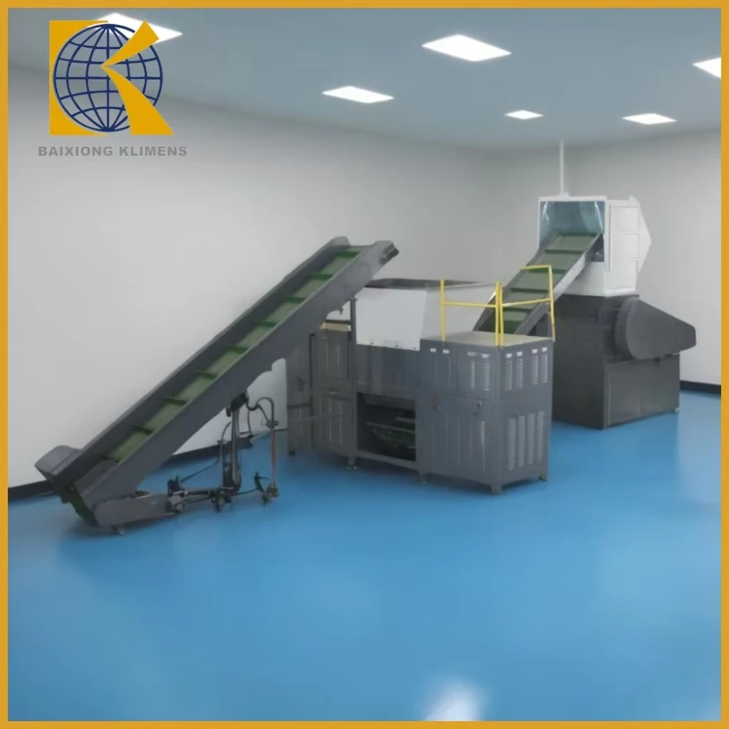 Double Shaft Shredder Machine New Condition Plastic Crusher For Shredding PVC PET PP PE ABS For Tire Shredding