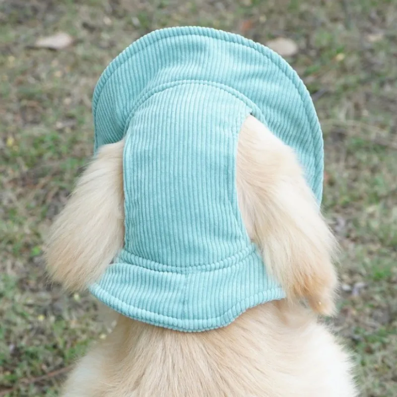 LM0080M Pet supplies Summer Dog Sunscreen Hat Take photos and dress up with a sun hat Pet corduroy fisherman hat