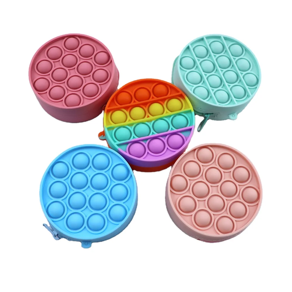 Popper Hand Новый Popping its антистресс Popit push-попы Модные женские игрушки на молнии силиконовый кошелек для