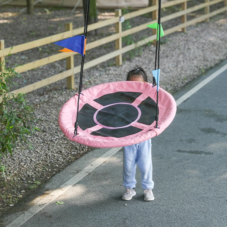 ZOSHINE Factory Wholesale Waterproof Round Colorful Rainbow Swing Customized Garden Swing