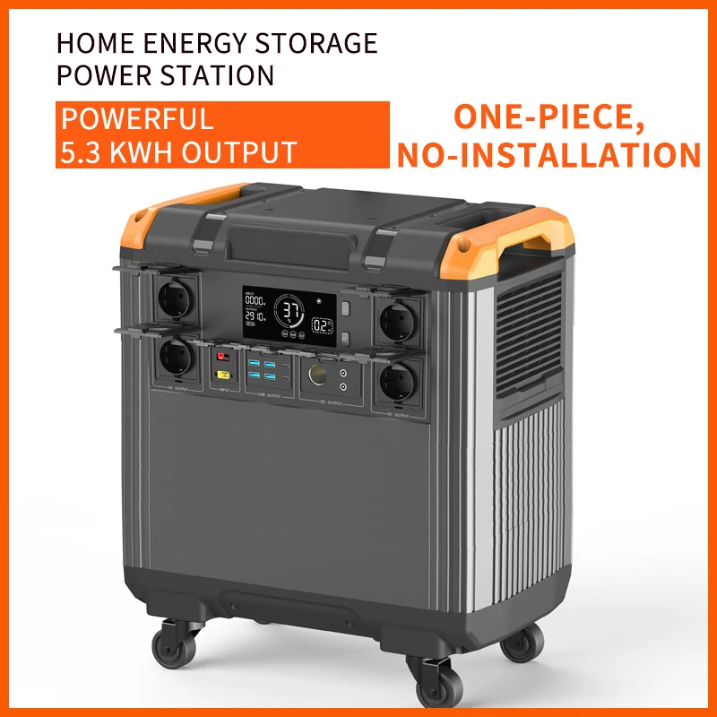 3.6kw солнечный генератор для хранения энергии ups lifepo4 220v Резервное копирование rv Кемпинг отключение 5376wh 2400w 3000w 3600w Портативная электростанция