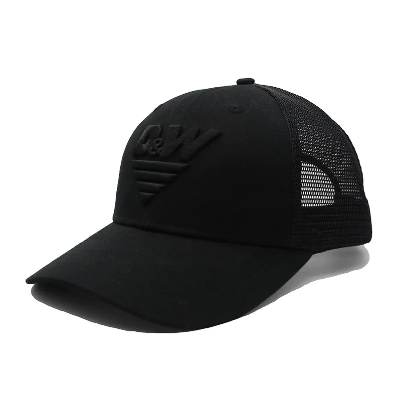High Quality Wholesale Classic Custom Design Your Own 3d Embroidery Logo 5 Panel Gorras Mesh Trucker Caps Hats Mens