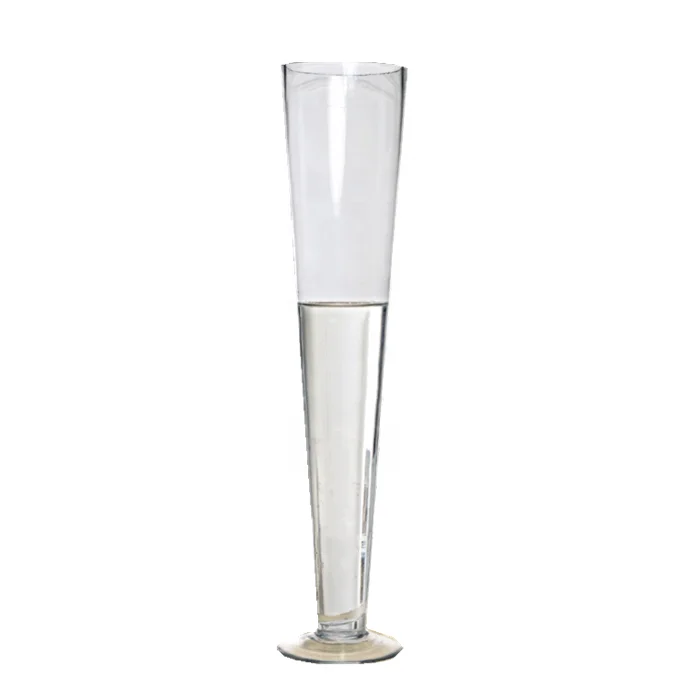 Crystal V shape tall flower glass vase 20/30/40/50/60cm