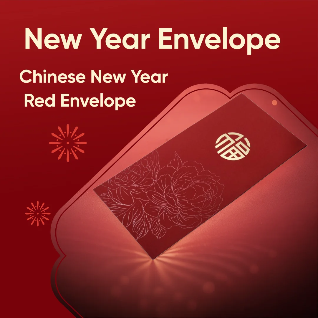 2024 Dragon Chinese New Year Custom Money Envelope Red Lucky Money Envelope Gift Envelope