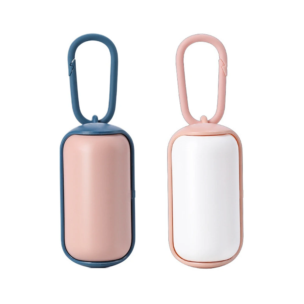 
Portable Dogs Cats Waste Poop Bag Dispenser Pets Outdoor Oval Toilet Box 