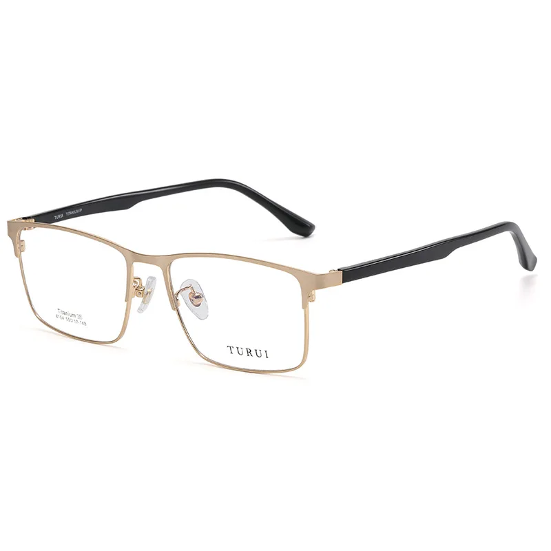 2022 New Men Square Optical Fashion Simple Optical Men Frames Eyewear Eyeglasses Titanium Frame Shades Glasses Frame