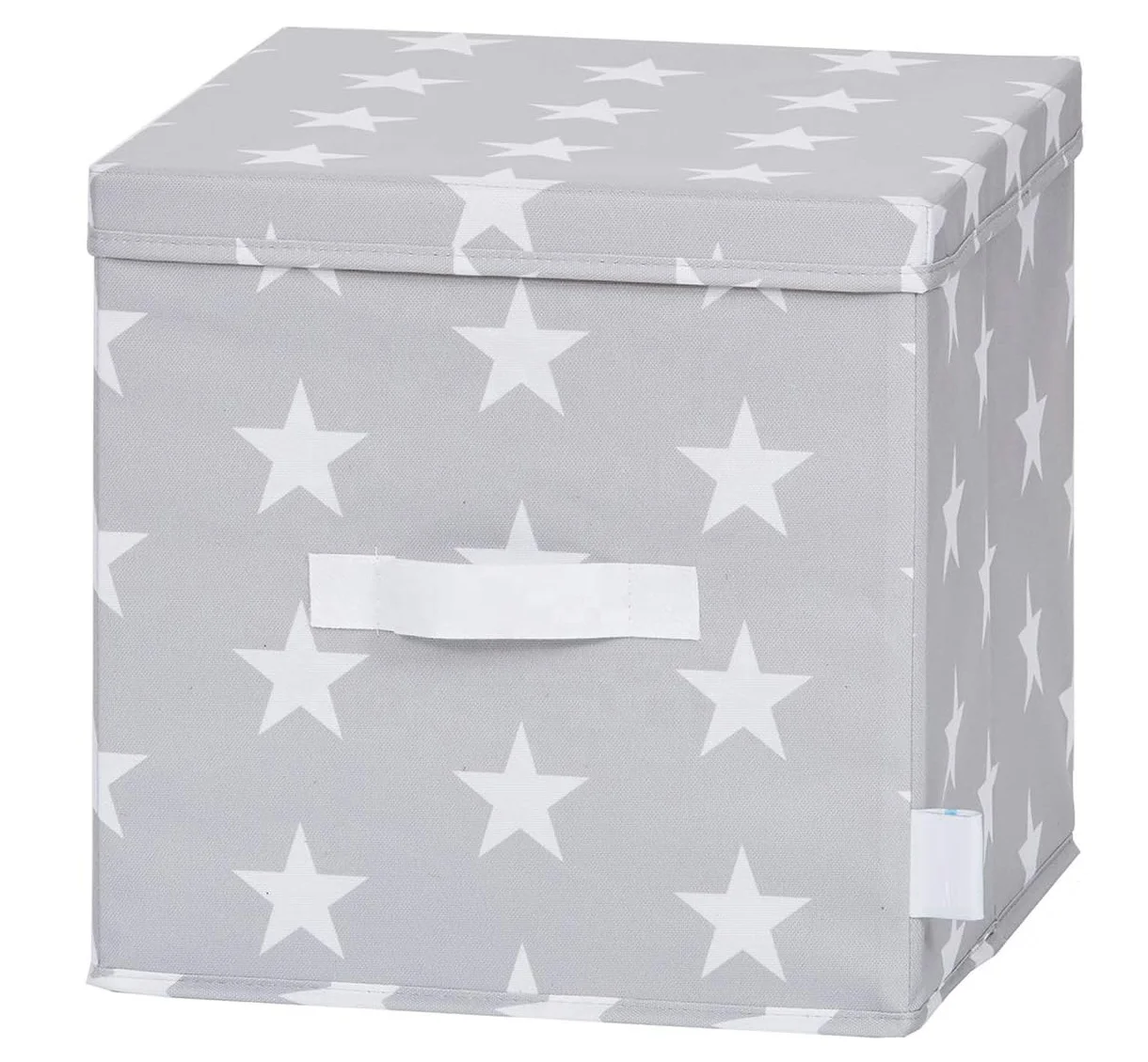 Hot Sale Kids Toy Storage Fabric Bin Modern Square Design Foldable Printing Fabric Storage Box with Lid