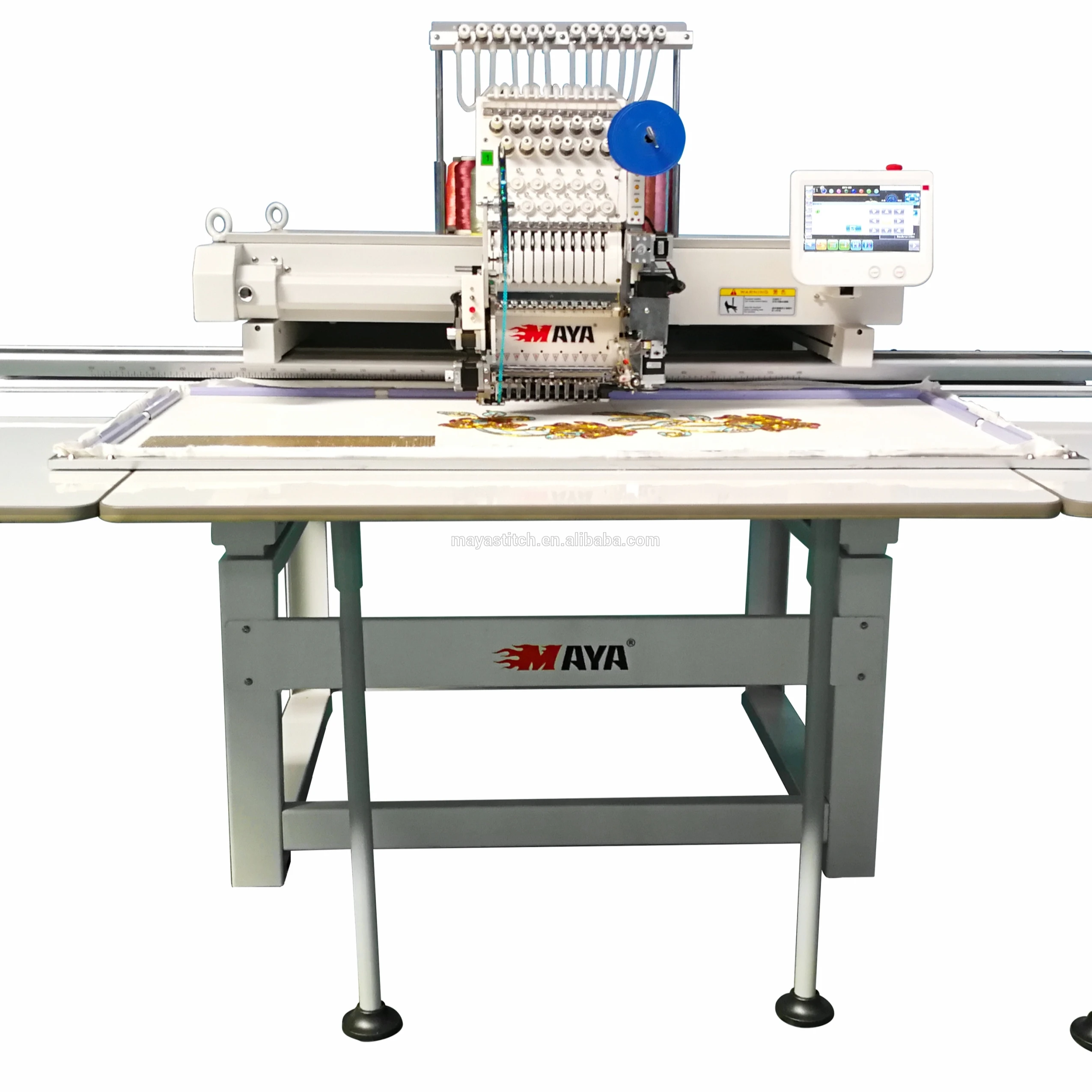 HIGH SPEED SINGLE HEAD TUBULAR/ CAP MAYA  EMBROIDERY MACHINE WITH BIG WORKING AREA