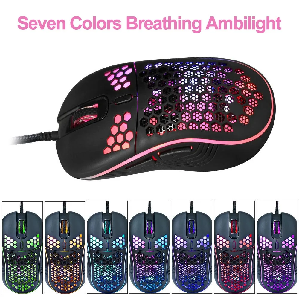 New Design RGB LED Wireless Keyboard And Mouse Quality wired Mouse Combo