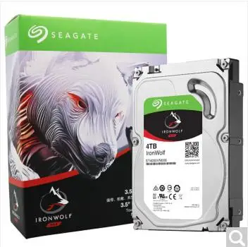 Жесткий диск Seagate Iron Wolf Series 4 ТБ 5900 до 64 Мб сетевое хранилище SATA3 дюйма (NAS) жесткий (ST4000VN008)