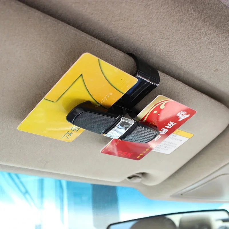 Car Glasses Storage Clip Sunglasses Card Ticket Clamp For Land Rover Range Rover Evoque Freelander Discovery Velar Defender