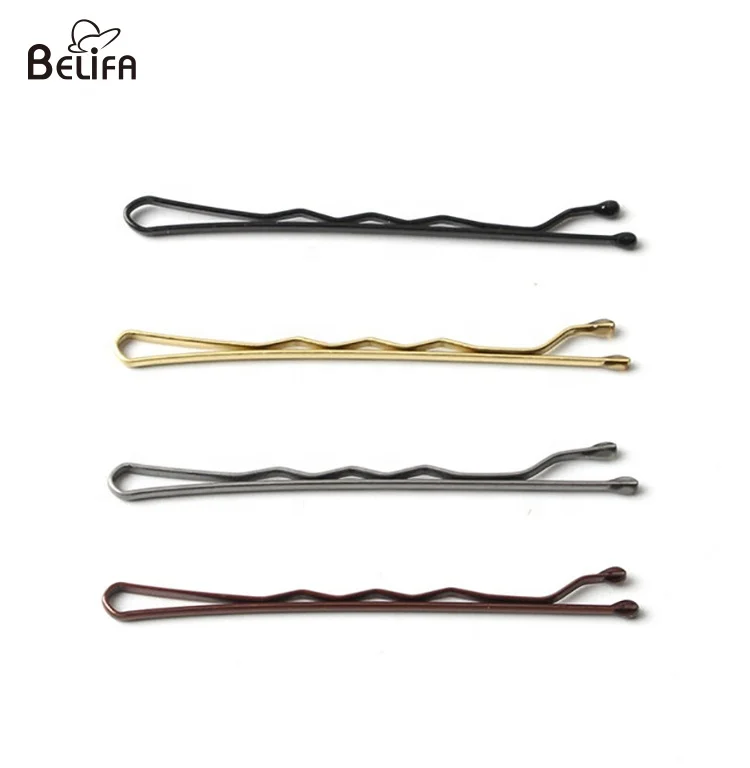 150 шт./коробка для хранения, золотые и черные волнистые заколки-невидимки для волос, u-образные металлические заколки для волос
