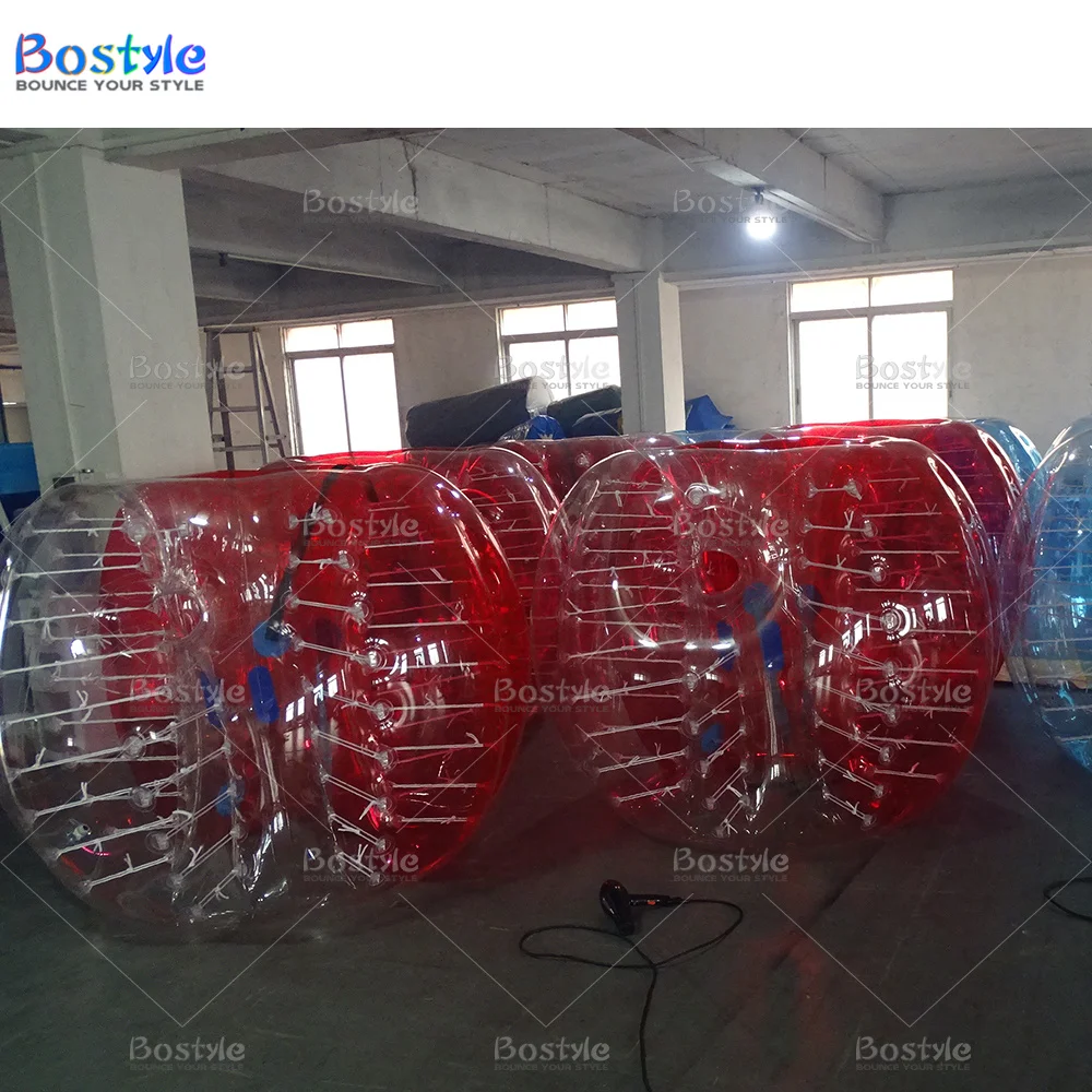 Clear TPU Bubble Soccer Ball Inflatable Bouncy Bumper Ball with hole For Adult