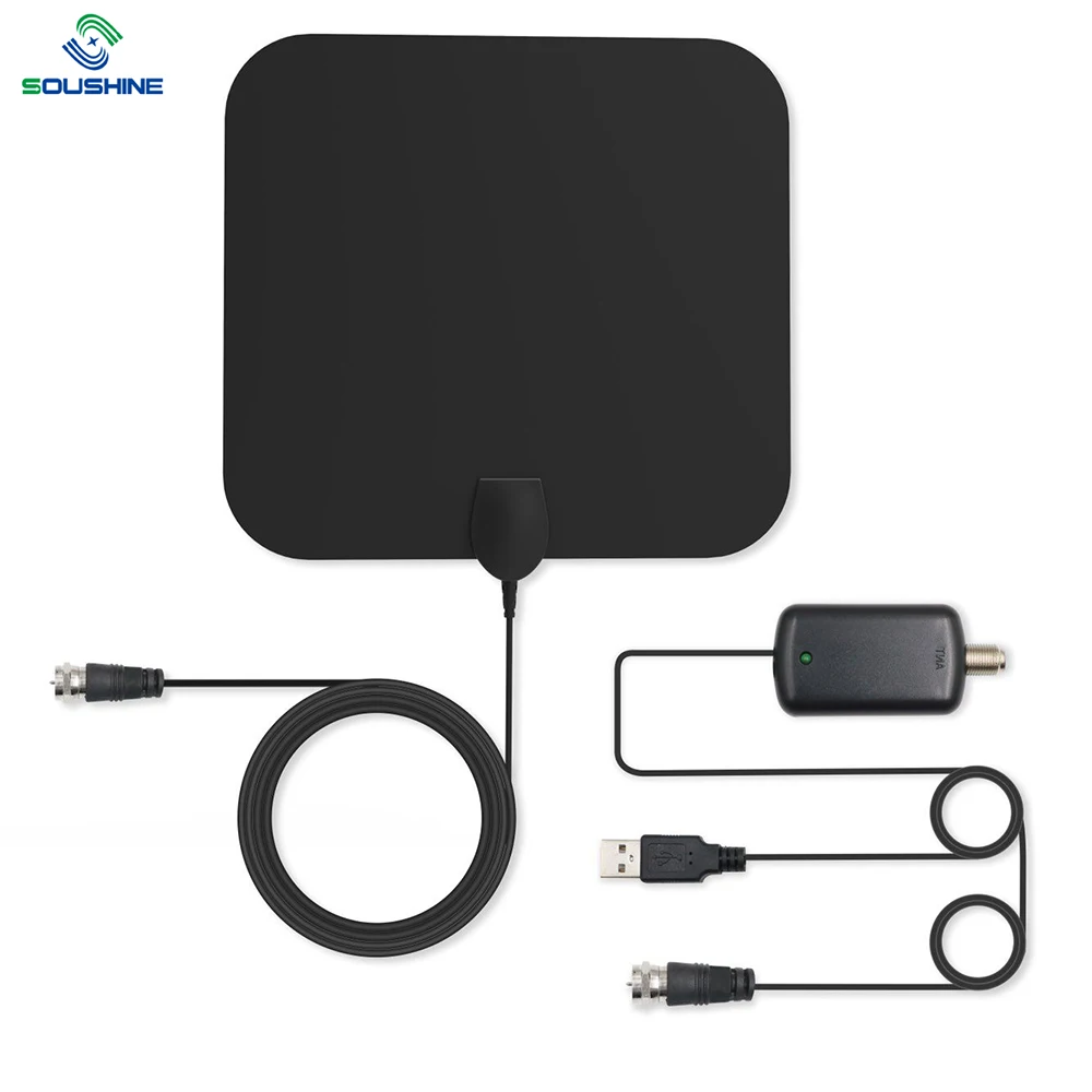 Custom digit hdtv and outdoor hd clear vision digit television mini flat tv receiver high gain indoor antenna