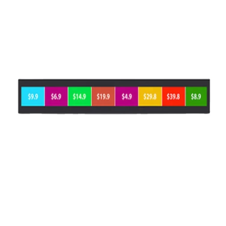 24 Inch Wide Lcd Monitor Screen Strip Bar Screen Advertising Display Stretched Bar Lcd Display