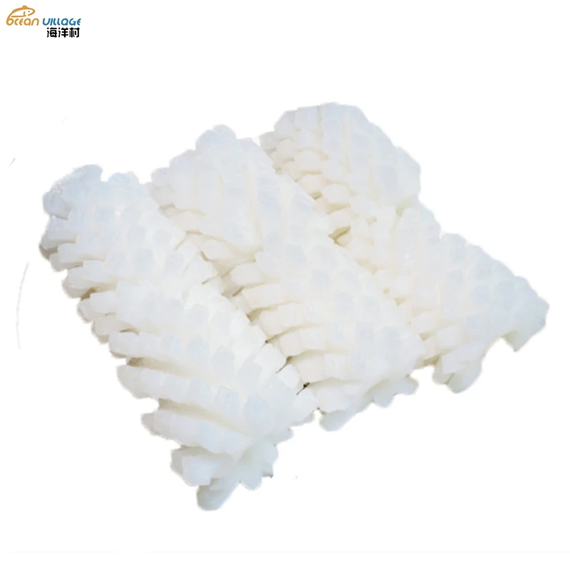 Shandong Ocean Village Food Wholesale High Quality Squid Flower 4*3 Frozen Squid Flowers