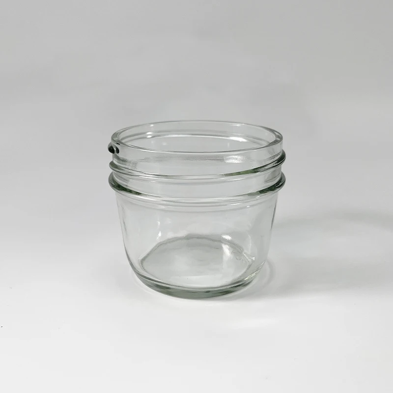 Factory direct  high quality clear 5ml 10ml 15ml 20ml 30ml 50ml  cosmetic use clear glass Jar  for bodycare cream